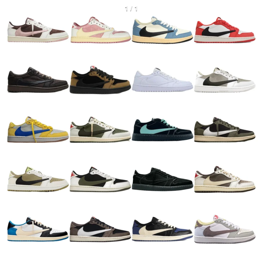 FK batch  Jordan 1 Retro  Low  SP Travis  Scott