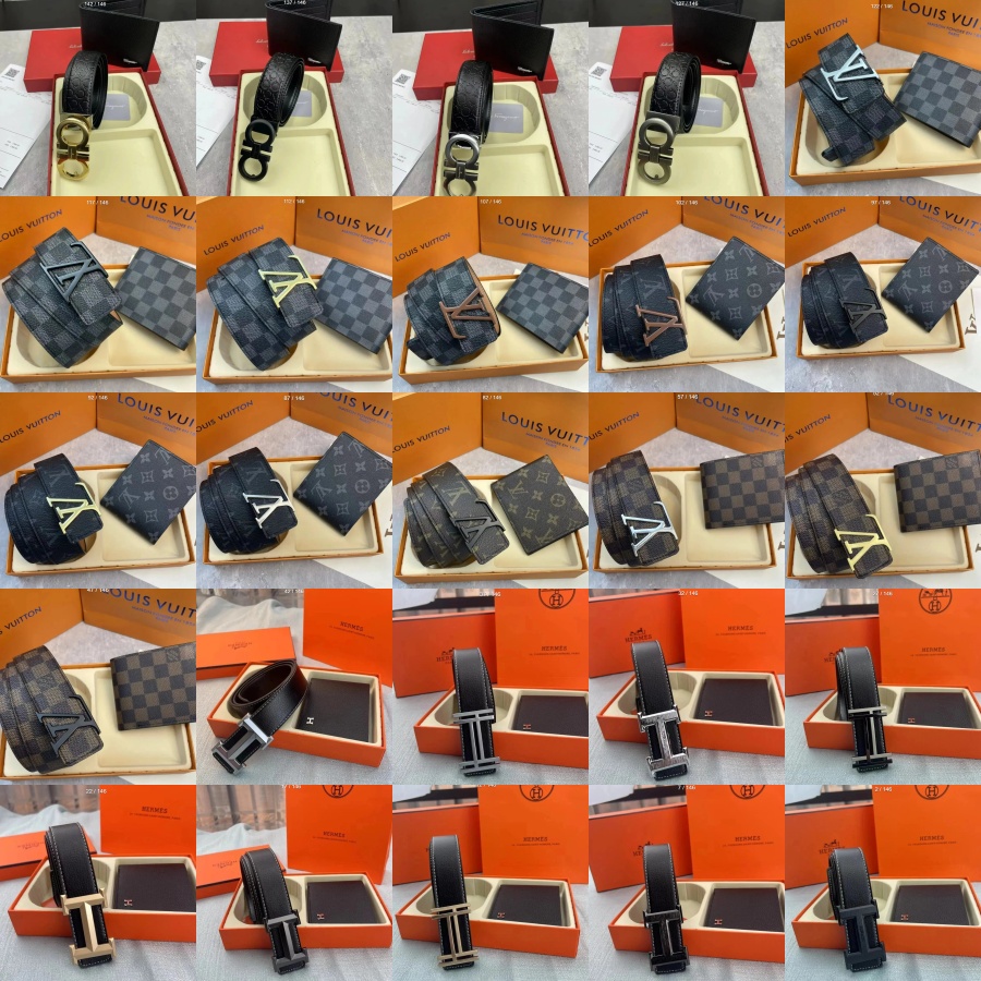 Brand belt wallet gift box