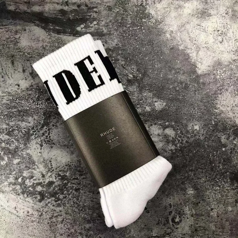 Rhude towel bottom socks