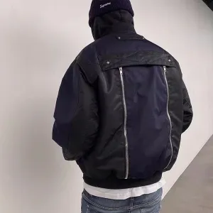 UnderÓmycar men's color block cotton coat